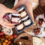 Cheese & Charcuterie Board w. Floral Crackers & Jam Sampler