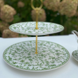 Sage Floral Tiered Tray