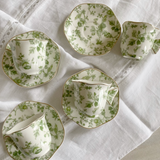 Sage Tea Cup & Saucer Set