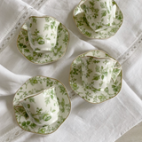 Sage Tea Cup & Saucer Set