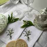Lily of the Valley Linen Napkins