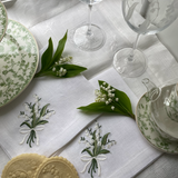 Lily of the Valley Linen Napkins