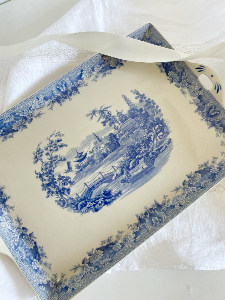 Blue Chair Tea Collection Blue Chinoiserie Tea Set w. Tray – The Tradition Begins